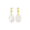 Baroque pearl drop er
