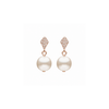 Tiffani II Round Pearl Earrings