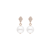Tiffani II Round Pearl Earrings