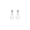 Tiffani II Round Pearl Earrings