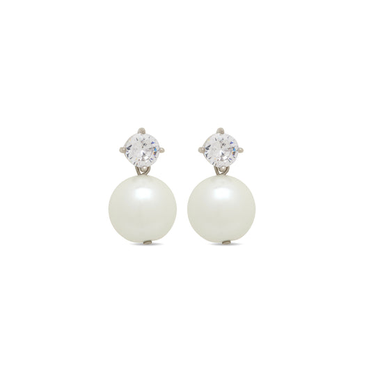 Remy Earrings 12mm Pearl