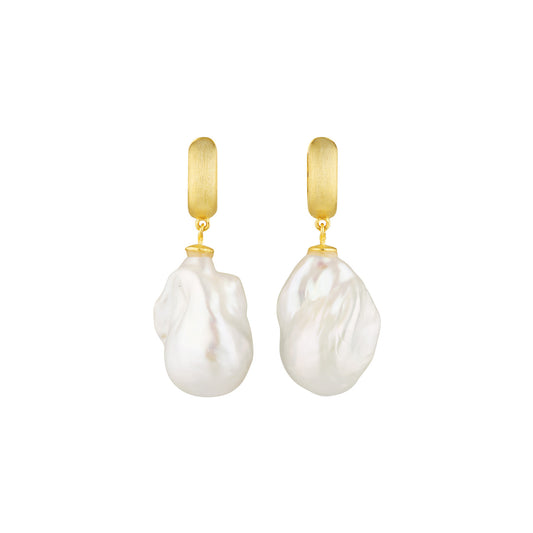 Baroque pearl drop er